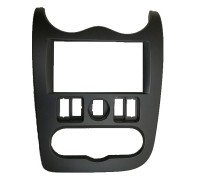 Рамка переходная 2din LADA Largus (Черная Матовая) Рамка переходная 2din LADA Largus (Черная Матовая)
