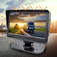 Видеорегистратор-монитор 7 дюймов со встроенной камерой переднего вида и входом М12 для камеры заднего вида на кронштейне Видеорегистратор-монитор 7 дюймов со встроенной камерой переднего вида и входом М12 для камеры заднего вида на кронштейне